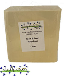 Melt and Pour Soap Base - SFIC - Clear - SLS FREE - Natural - Candle Cocoon